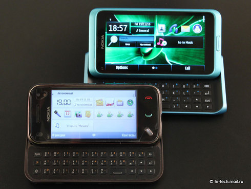   Nokia E7.   Nokia  Symbian^3