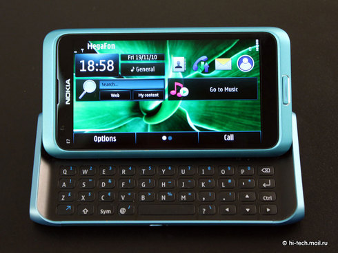   Nokia E7.   Nokia  Symbian^3