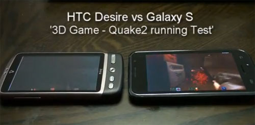 Samsung Galaxy S  HTC Desire 