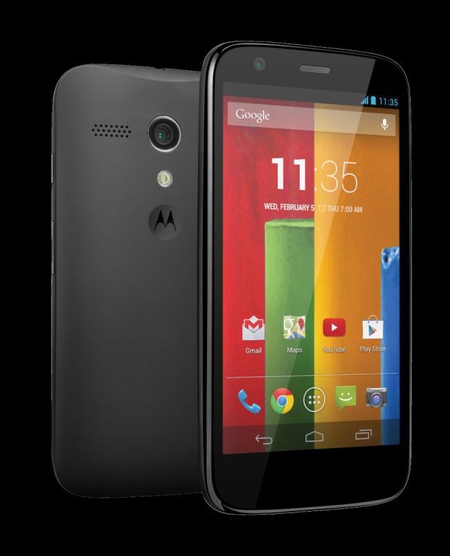 Moto G Frontback black